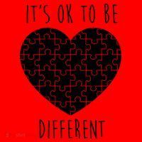 It's Ok To Be Different Autism Awareness Puzzle Heart Santa Hat thumb 1