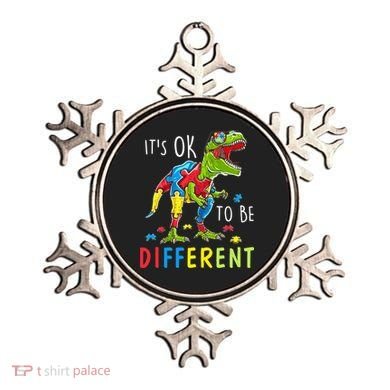 Its Ok to Be Different Autism Dinosaur Ornament
