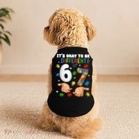 It's Okay To Be Different Six Seven Autism Awareness 6-7 Doggie Tank thumb 2