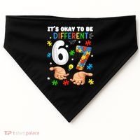 It's Okay To Be Different Six Seven Autism Awareness 6-7 USA-Made Doggie Bandana thumb 0
