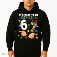 It's Okay To Be Different Six Seven Autism Awareness 6-7 Hoodie thumb 2