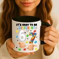 It's Okay To Be Different Six Seven Autism Awareness 6-7 Coffee Mug thumb 3