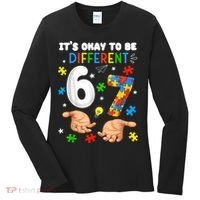 It's Okay To Be Different Six Seven Autism Awareness 6-7 Women's Long Sleeve Shirt thumb 0