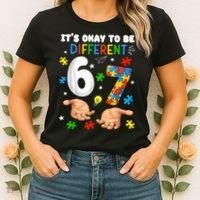 It's Okay To Be Different Six Seven Autism Awareness 6-7 Women's T-Shirt thumb 2