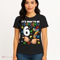It's Okay To Be Different Six Seven Autism Awareness 6-7 Women's T-Shirt thumb 4