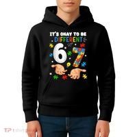 It's Okay To Be Different Six Seven Autism Awareness 6-7 Kids Hoodie thumb 4