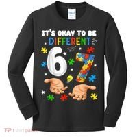 It's Okay To Be Different Six Seven Autism Awareness 6-7 Kids Long Sleeve Shirt thumb 0