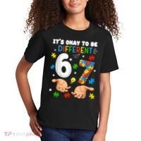 It's Okay To Be Different Six Seven Autism Awareness 6-7 Kids T-Shirt thumb 2