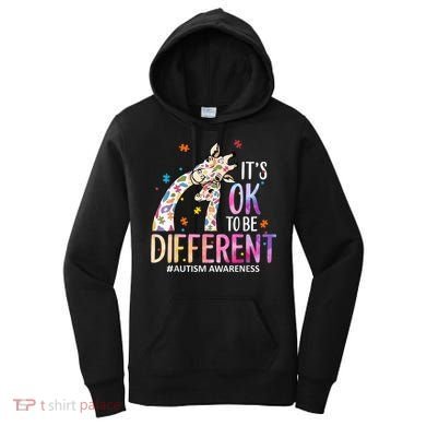 Its Ok To Be Different Autism Awareness Acceptance Be Kind Women's Hoodie