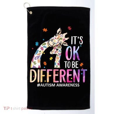 Its Ok To Be Different Autism Awareness Acceptance Be Kind Golf Towel