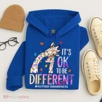 Its Ok To Be Different Autism Awareness Acceptance Be Kind Hoodie thumb 4