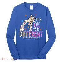 Its Ok To Be Different Autism Awareness Acceptance Be Kind Long Sleeve Shirt thumb 0