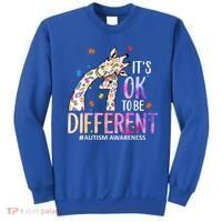 Its Ok To Be Different Autism Awareness Acceptance Be Kind Sweatshirt thumb 0