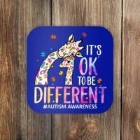 Its Ok To Be Different Autism Awareness Acceptance Be Kind Coaster thumb 0