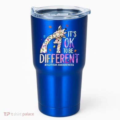 Its Ok To Be Different Autism Awareness Acceptance Be Kind Tumbler