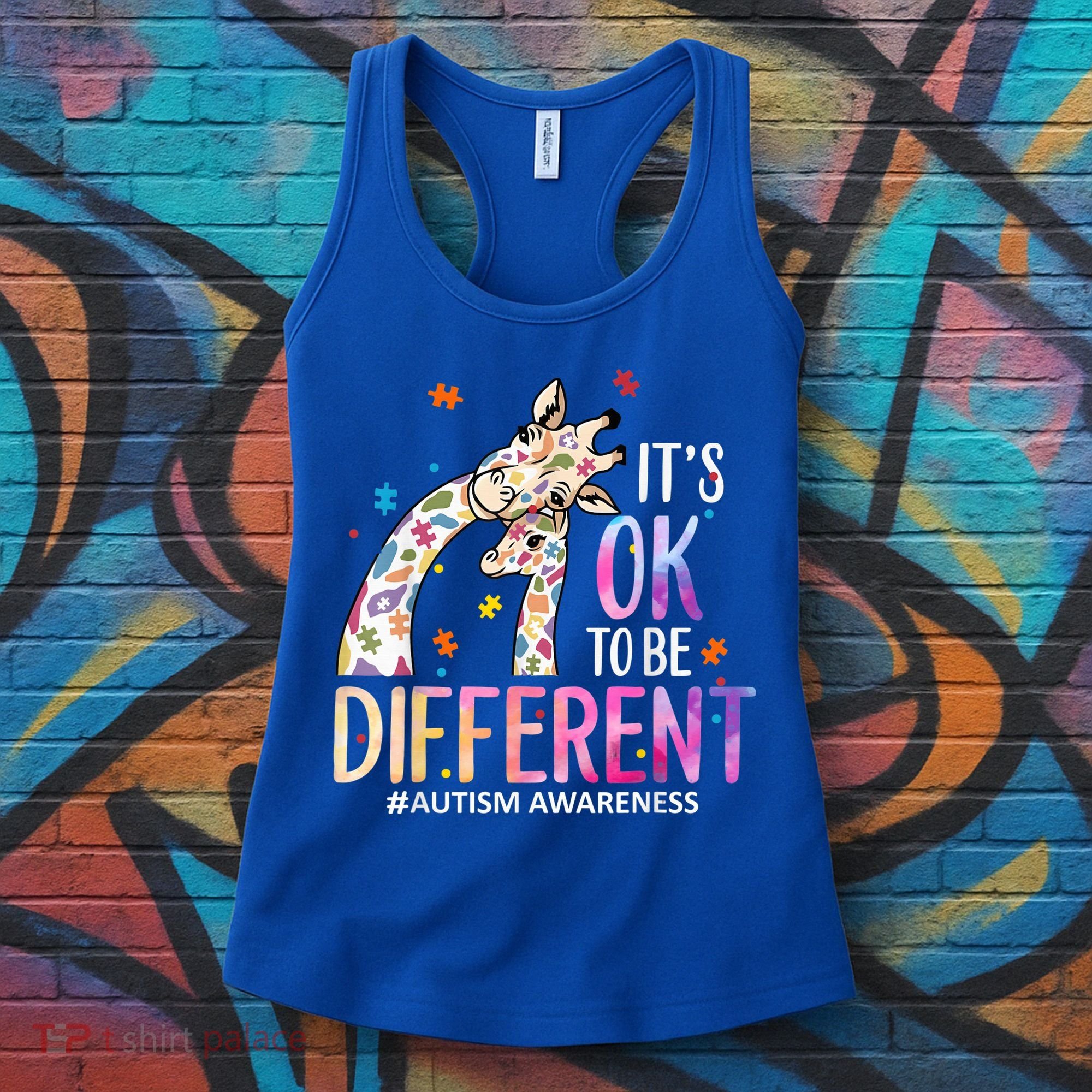 Its Ok To Be Different Autism Awareness Acceptance Be Kind Women's Tank Top