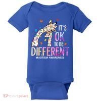 Its Ok To Be Different Autism Awareness Acceptance Be Kind Baby Bodysuit thumb 0