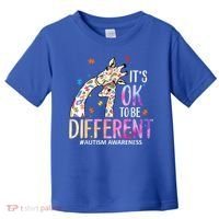 Its Ok To Be Different Autism Awareness Acceptance Be Kind Toddler T-Shirt thumb 0