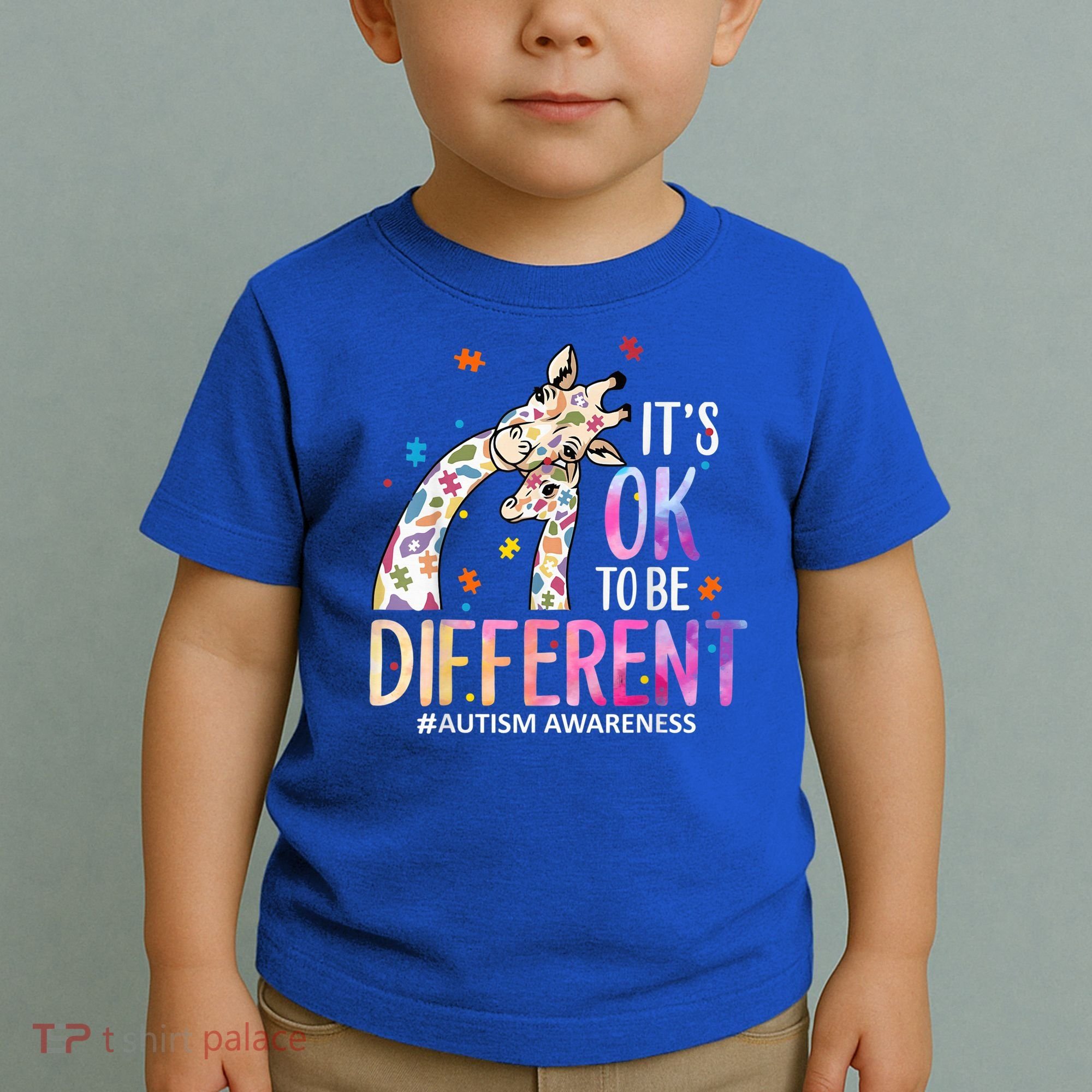 Its Ok To Be Different Autism Awareness Acceptance Be Kind Toddler T-Shirt