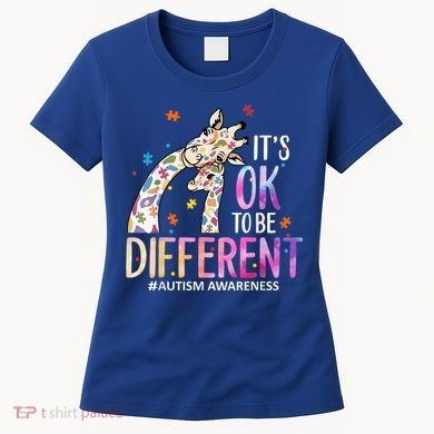 Its Ok To Be Different Autism Awareness Acceptance Be Kind Women's T-Shirt