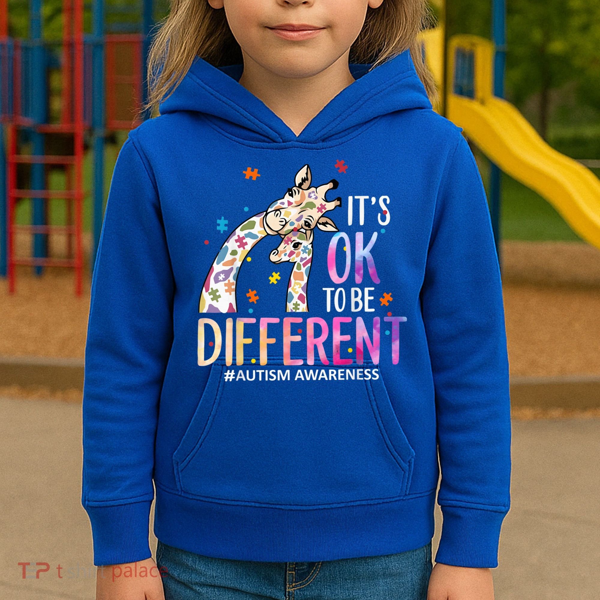 Its Ok To Be Different Autism Awareness Acceptance Be Kind Kids Hoodie