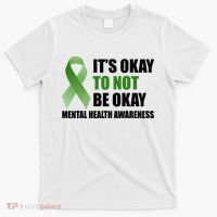 It's Okay To Not Be Okay Mental Health Awareness Ribbon T-Shirt thumb 0