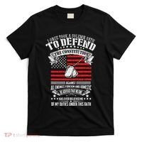 I Once Took A Solemn Oath To Defend Constitution VeternS Da T-Shirt thumb 0