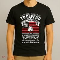 I Once Took A Solemn Oath To Defend Constitution VeternS Da T-Shirt thumb 3