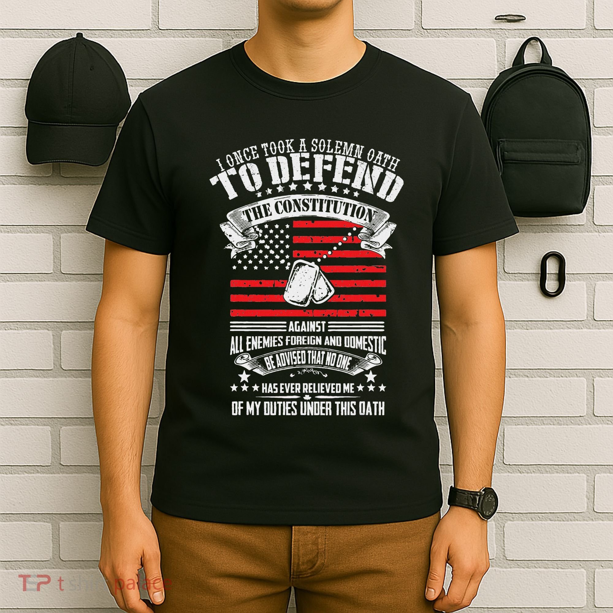 I Once Took A Solemn Oath To Defend Constitution VeternS Da T-Shirt