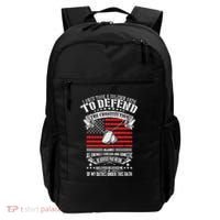 I Once Took A Solemn Oath To Defend Constitution VeternS Da Backpack thumb 0