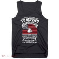 I Once Took A Solemn Oath To Defend Constitution VeternS Da Tank Top thumb 0