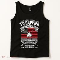 I Once Took A Solemn Oath To Defend Constitution VeternS Da Tank Top thumb 2