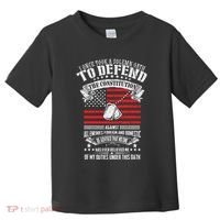 I Once Took A Solemn Oath To Defend Constitution VeternS Da Toddler T-Shirt thumb 0