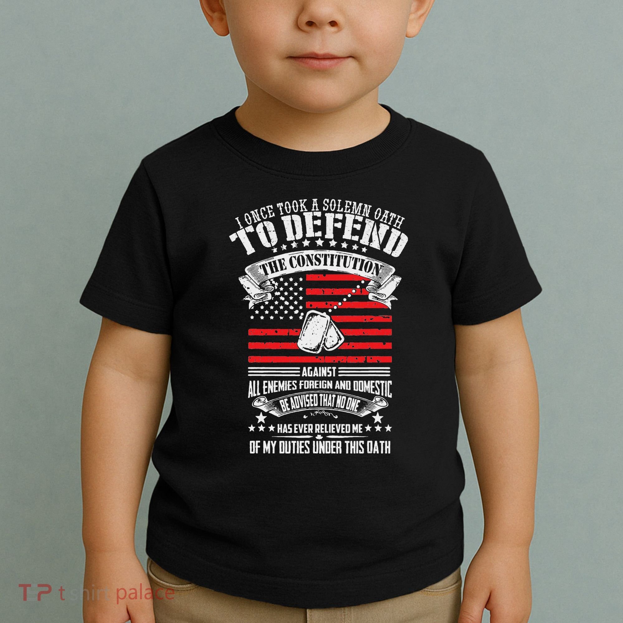 I Once Took A Solemn Oath To Defend Constitution VeternS Da Toddler T-Shirt