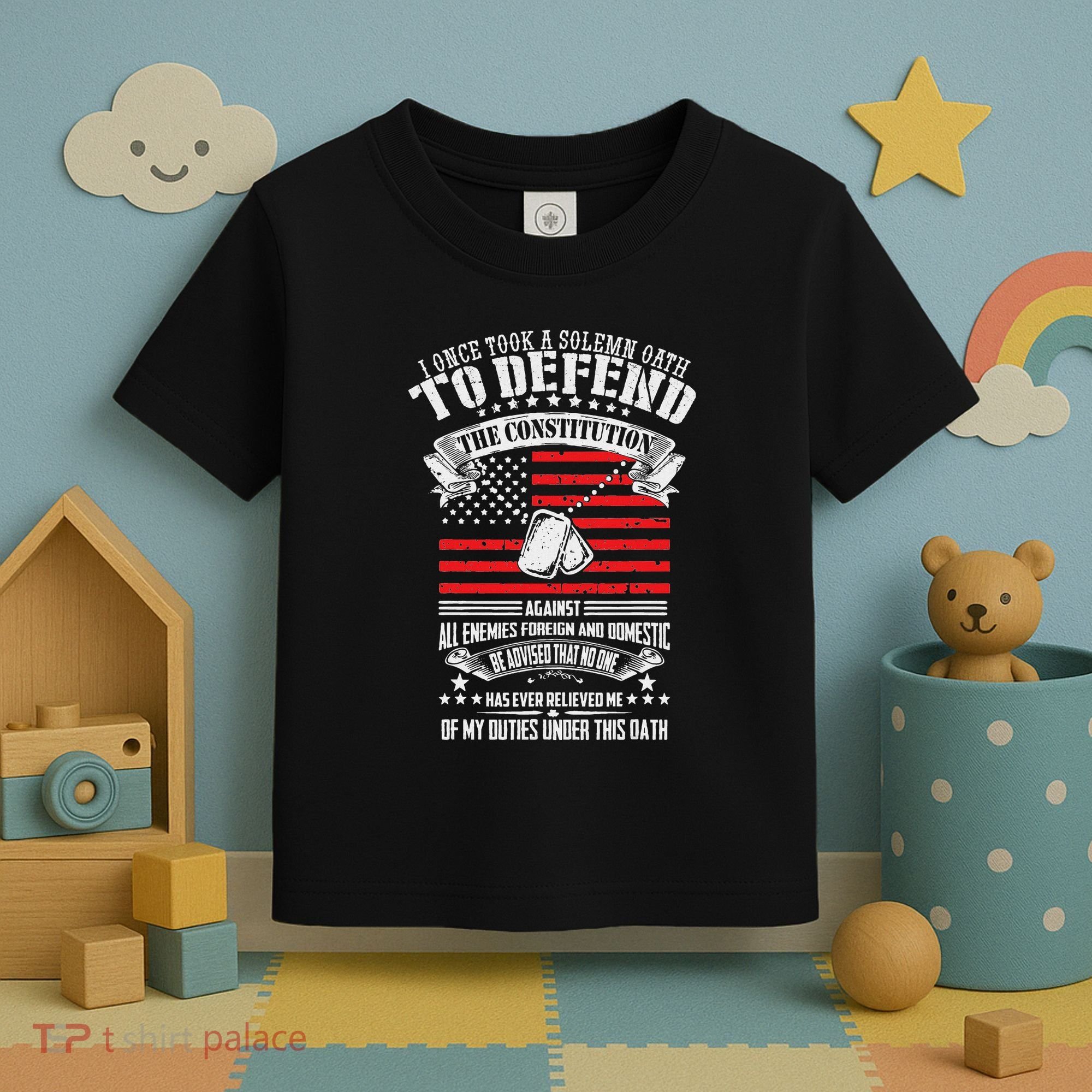 I Once Took A Solemn Oath To Defend Constitution VeternS Da Toddler T-Shirt
