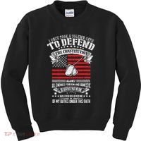 I Once Took A Solemn Oath To Defend Constitution VeternS Da Kids Sweatshirt thumb 0
