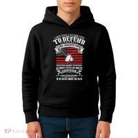 I Once Took A Solemn Oath To Defend Constitution VeternS Da Kids Hoodie thumb 4