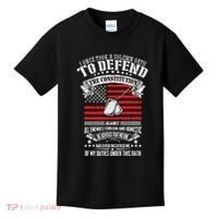 I Once Took A Solemn Oath To Defend Constitution VeternS Da Kids T-Shirt thumb 0