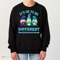It's Ok To Be Different Autism Awareness Gnomes Women's Sweatshirt thumb 0