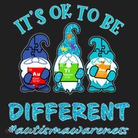 It's Ok To Be Different Autism Awareness Gnomes Women's Sweatshirt thumb 2