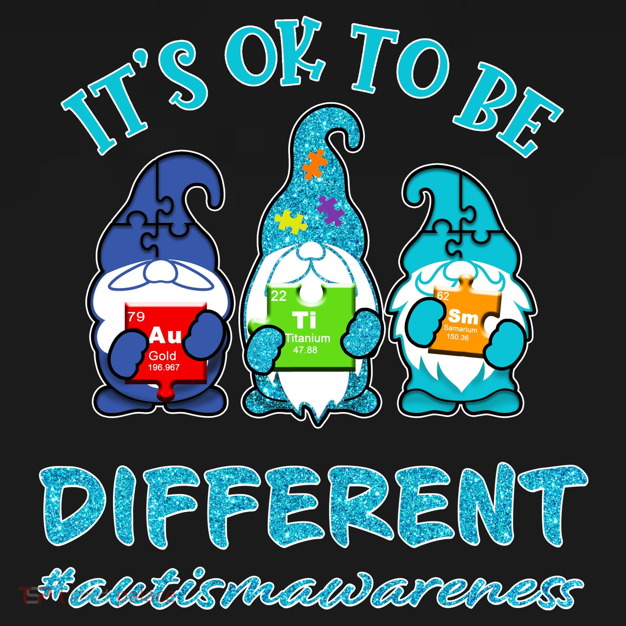 It's Ok To Be Different Autism Awareness Gnomes Toddler Hoodie