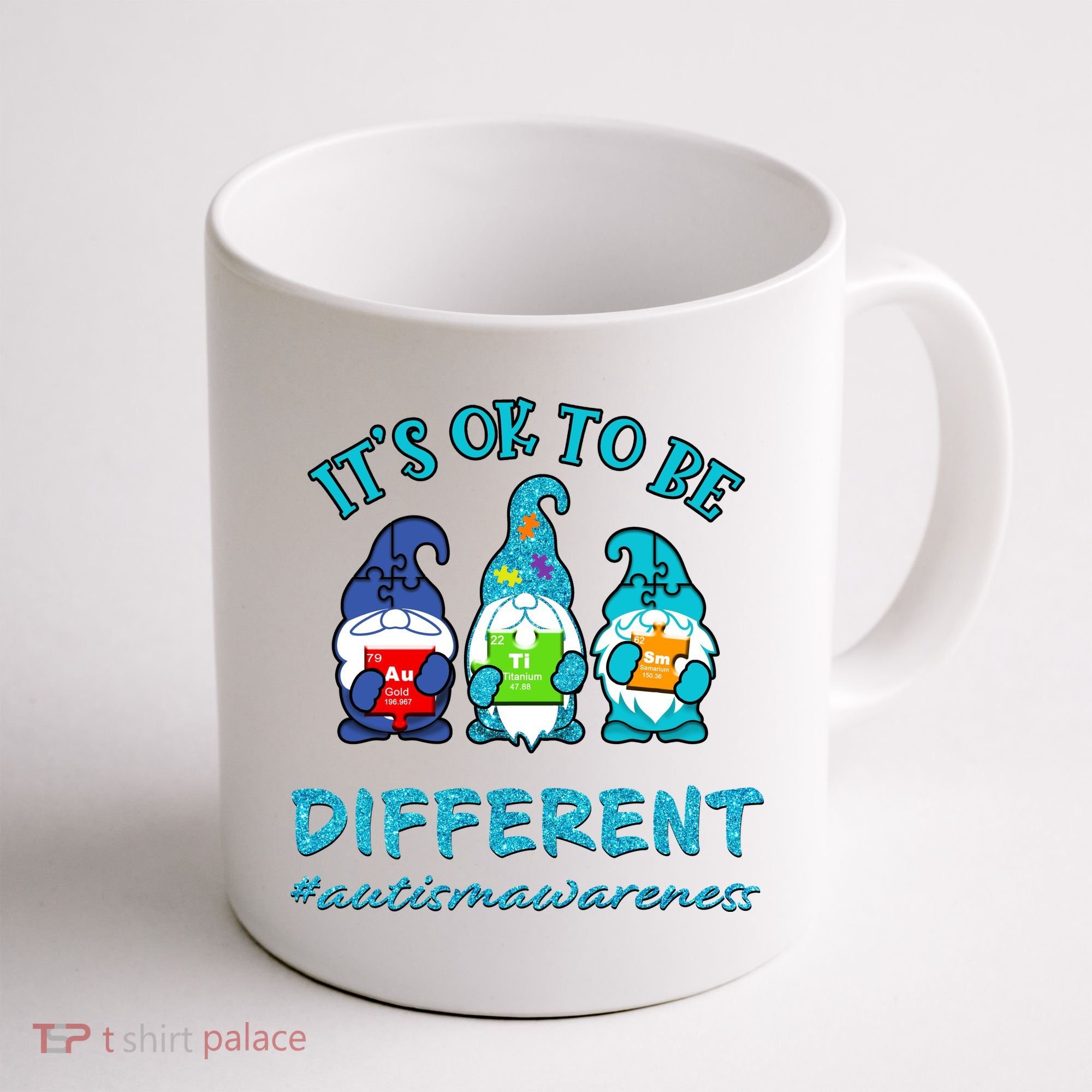 It's Ok To Be Different Autism Awareness Gnomes Coffee Mug