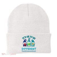 It's Ok To Be Different Autism Awareness Gnomes Beanie thumb 0
