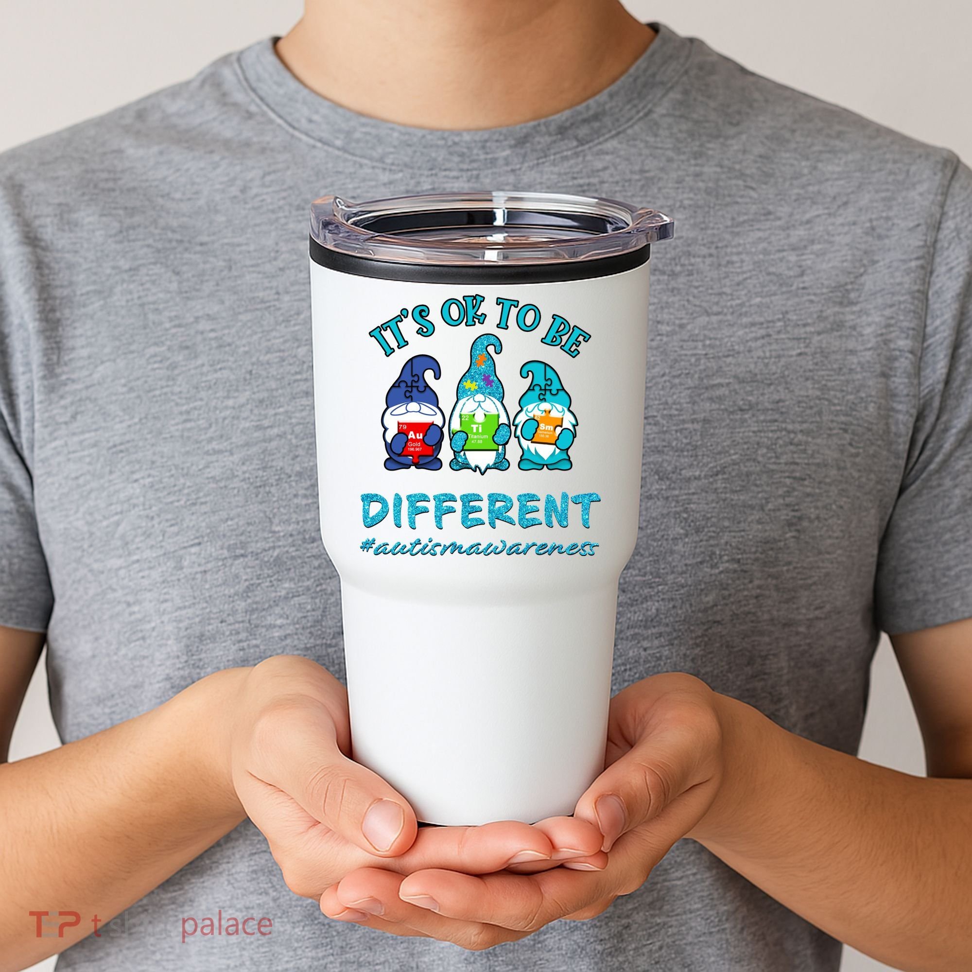 It's Ok To Be Different Autism Awareness Gnomes Tumbler