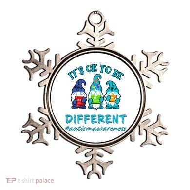 It's Ok To Be Different Autism Awareness Gnomes Ornament