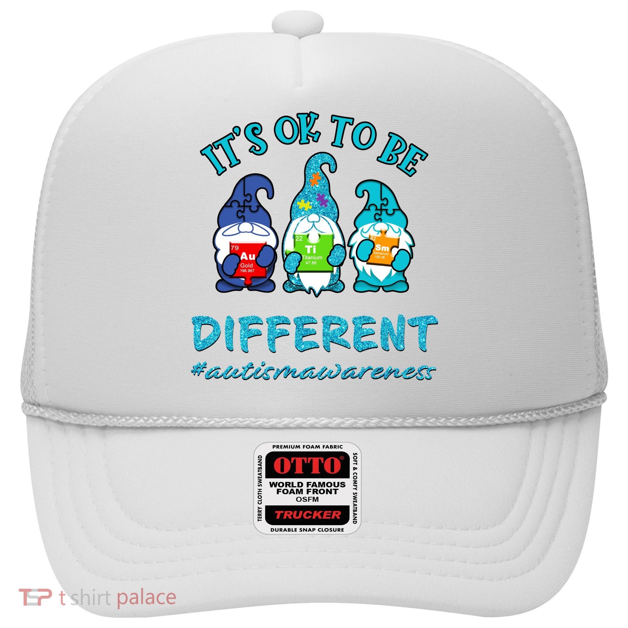 It's Ok To Be Different Autism Awareness Gnomes Hat