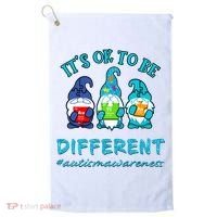 It's Ok To Be Different Autism Awareness Gnomes Golf Towel thumb 0