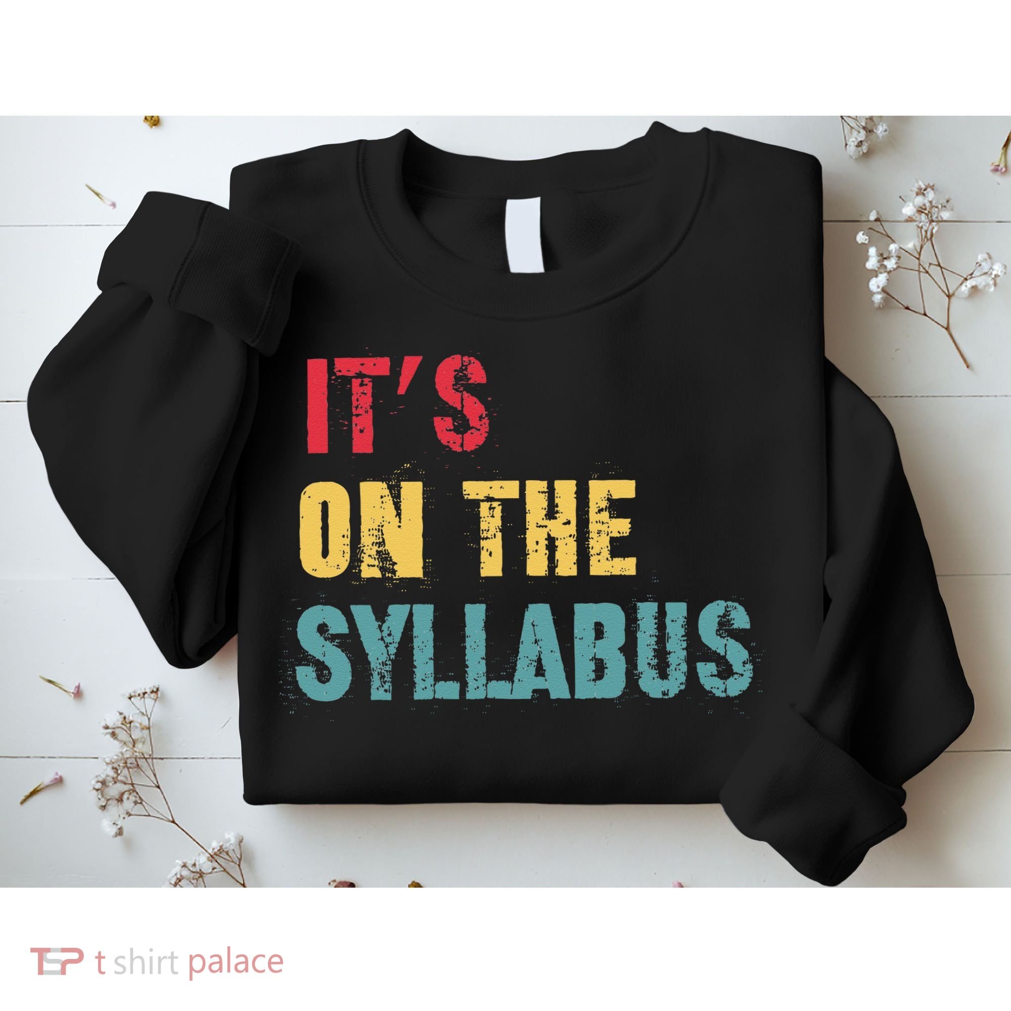 Its On The Syllabus For College Professors Faculty TA Sweatshirt