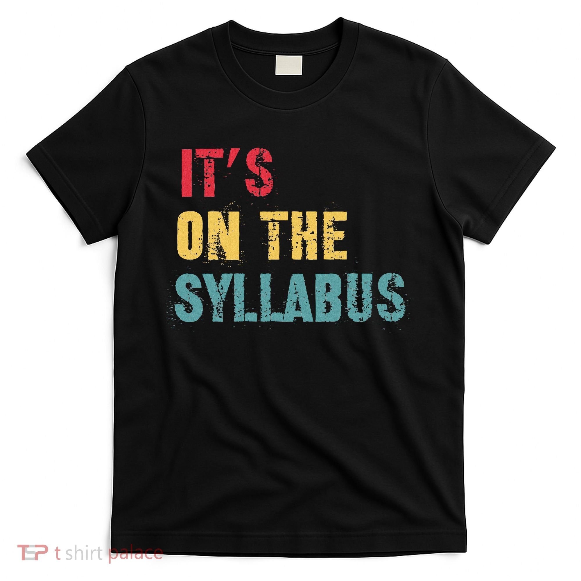 Its On The Syllabus For College Professors Faculty TA T-Shirt