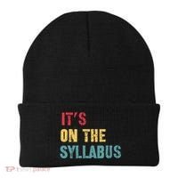 Its On The Syllabus For College Professors Faculty TA Beanie thumb 0